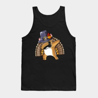 Thanksgiving T shirt for Boys Men Dabbing French Bulldog Turkey Tank Top